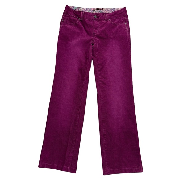 Prana Pants - Prana Canyon Stretch Corduroy Straight Leg Magenta Pants Womens Size 8